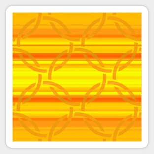 Mellow Yellow Lattice over Lines Sticker